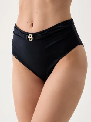 BOSS figi kąpielowe damskie HW BRIEF_DOUBLE B granatowy
