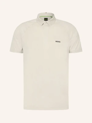 Boss Funkcjonalna Koszulka Polo Goc Regular Fit beige SZARY