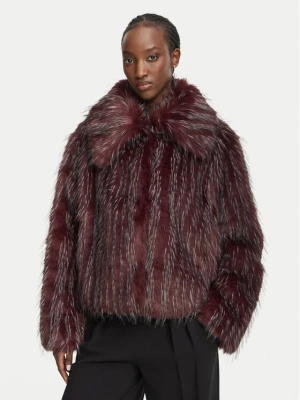 BOSS Futro C_Cefura1 50568499 Bordowy Relaxed Fit