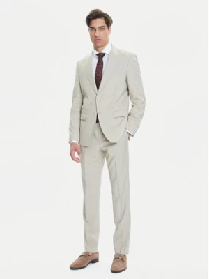 BOSS Garnitur H-Huge 50546099 Beżowy Slim Fit