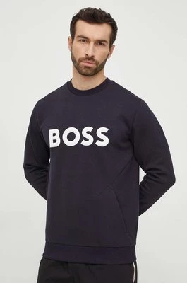 Boss Green bluza męska kolor granatowy z aplikacją 50510350