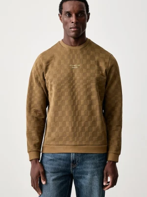 BOSS Green bluza męska BOSS x Porsche brązowy
