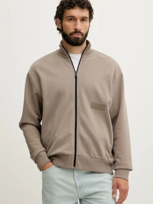 BOSS Green bluza rozpinana męska z bawełną SW_Collar Full Zip