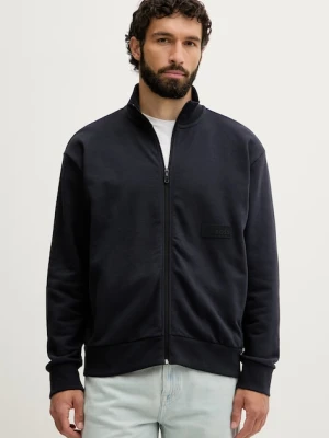 BOSS Green bluza rozpinana męska z bawełną SW_Collar Full Zip