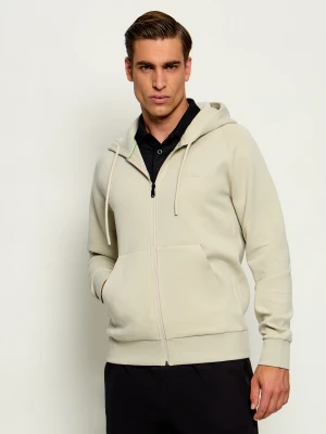 BOSS GREEN Bluza Saggy | Regular Fit beżowy