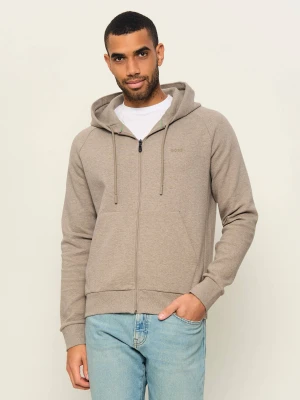 BOSS GREEN Bluza Saggy | Regular Fit beżowy