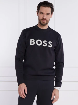 BOSS GREEN Bluza Salbo 1 | Regular Fit granatowy