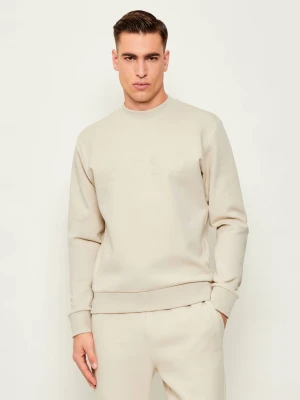 BOSS GREEN Bluza Salbo | Regular Fit beżowy
