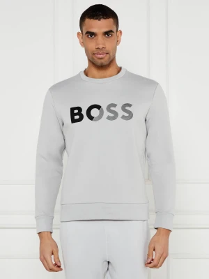 BOSS GREEN Bluza Salbo | Regular Fit | stretch szary