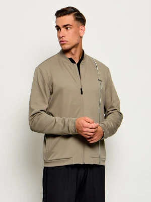 BOSS GREEN Bluza SW_TOC Game FZ | Regular Fit | stretch beżowy