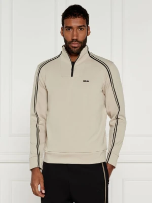 BOSS GREEN Bluza Sweat 1 | Regular Fit beżowy