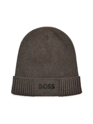 BOSS GREEN Czapka Asic_Beanie-X | z dodatkiem wełny