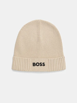 BOSS Green czapka z wełną BOSS GREEN kolor biały 50499423