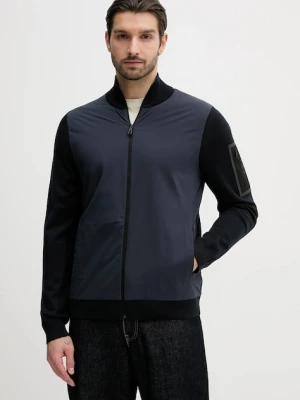 BOSS Green kardigan z dodatkiem wełny KN_Momentum-X HY