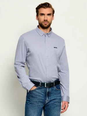 BOSS GREEN Koszula ST_Motion | Regular Fit | stretch szary
