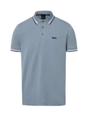 BOSS Green koszulka polo - Paddy Mężczyźni Bawełna (100%) niebieski