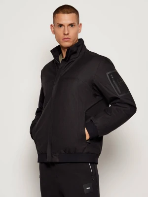 BOSS GREEN Kurtka bomber OW_Hexatech | Regular Fit czarny