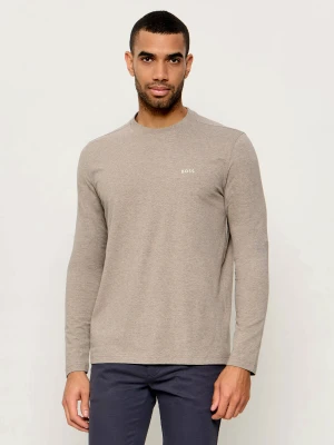 BOSS GREEN Longsleeve Tee Long | Regular Fit | stretch beżowy