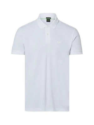 BOSS Green koszulka polo - Prio 1 Mężczyźni Bawełna (100%) biały,
