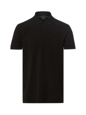 BOSS Green koszulka polo - Prio 1 Mężczyźni Bawełna (100%) czarny