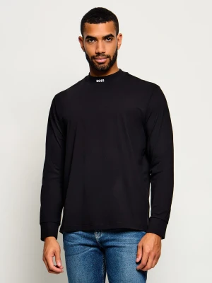 BOSS GREEN Półgolf Long | Regular Fit czarny