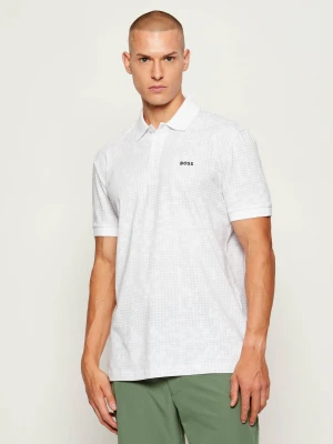 BOSS GREEN Polo AO Zone | Regular Fit | stretch biały