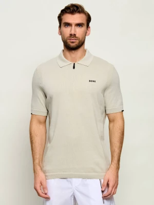 BOSS GREEN Polo KN_Ever-X PS | Regular Fit beżowy