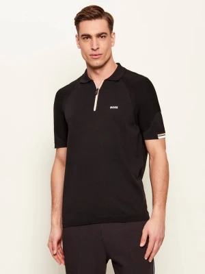 BOSS GREEN Polo KN_GOC Perform PS | Regular Fit czarny