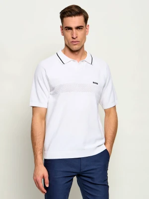 BOSS GREEN Polo KN_Member PS | Regular Fit biały