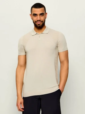 BOSS GREEN Polo KN_Momentum-Lite PS | Regular Fit beżowy