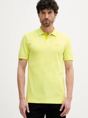 BOSS Green polo męski kolor zielony z nadrukiem 50506193