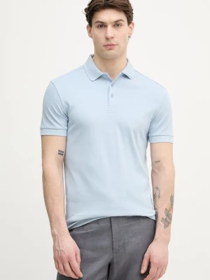 BOSS Green polo męskie bawełniane