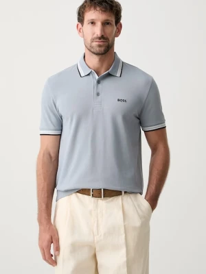 BOSS Green polo męskie bawełniane Paddy niebieski