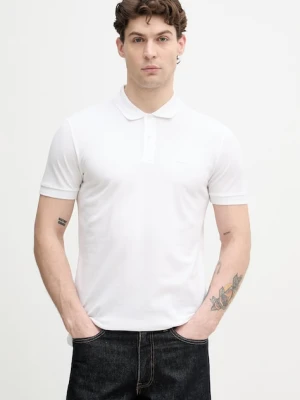 BOSS Green polo męskie bawełniane Pio 1 biały