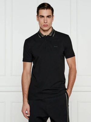 BOSS GREEN Polo Paddy 1 | Regular Fit | stretch czarny