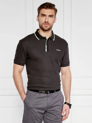 BOSS GREEN Polo Paddy 2 | Regular Fit | pique grafitowy