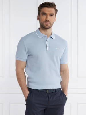BOSS GREEN Polo Paddy 2 | Regular Fit | pique błękitny