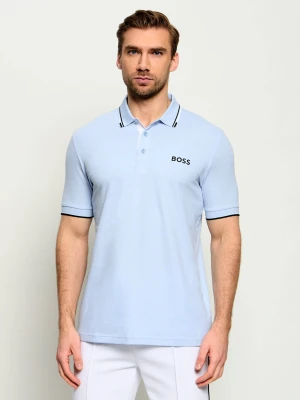 BOSS GREEN Polo Paddy Pro | Regular Fit | stretch błękitny