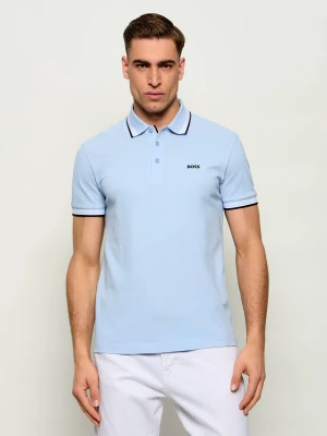 BOSS GREEN Polo Paddy | Regular Fit błękitny