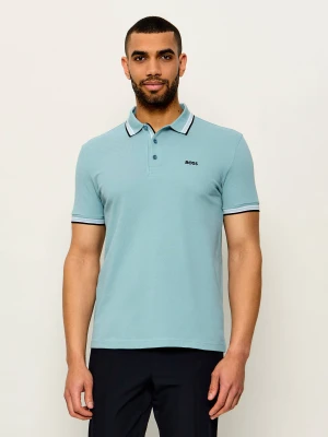 BOSS GREEN Polo Paddy | Regular Fit turkusowy
