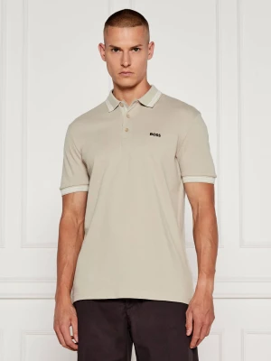 BOSS GREEN Polo Paddy | Regular Fit | pique beżowy