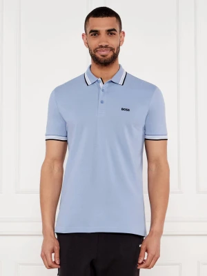BOSS GREEN Polo Paddy | Regular Fit | pique błękitny