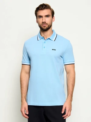 BOSS GREEN Polo Paddy | Regular Fit | pique błękitny
