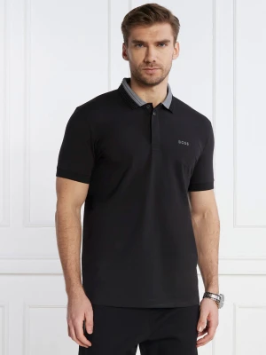 BOSS GREEN Polo Paddy | Regular Fit | stretch czarny