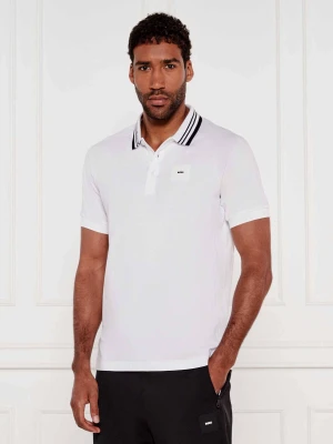 BOSS GREEN Polo Paddy Rib | Regular Fit biały