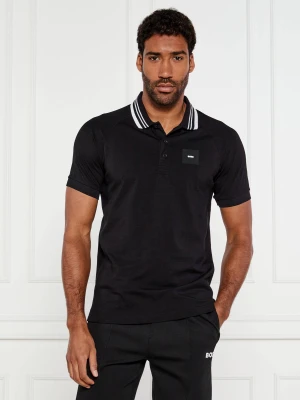 BOSS GREEN Polo Paddy Rib | Regular Fit czarny