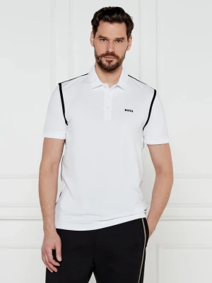 BOSS GREEN Polo Paddy Tape | Regular Fit | stretch biały