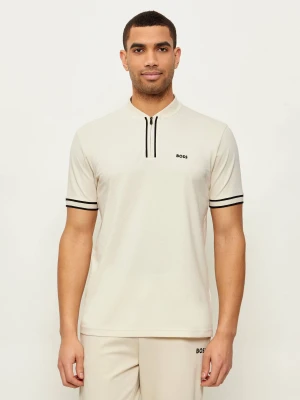 BOSS GREEN Polo Pariq | Regular Fit beżowy