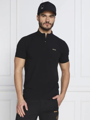 BOSS GREEN Polo Pariq | Slim Fit czarny
