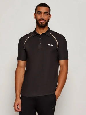 BOSS GREEN Polo Patteo TOC | Slim Fit | stretch czarny